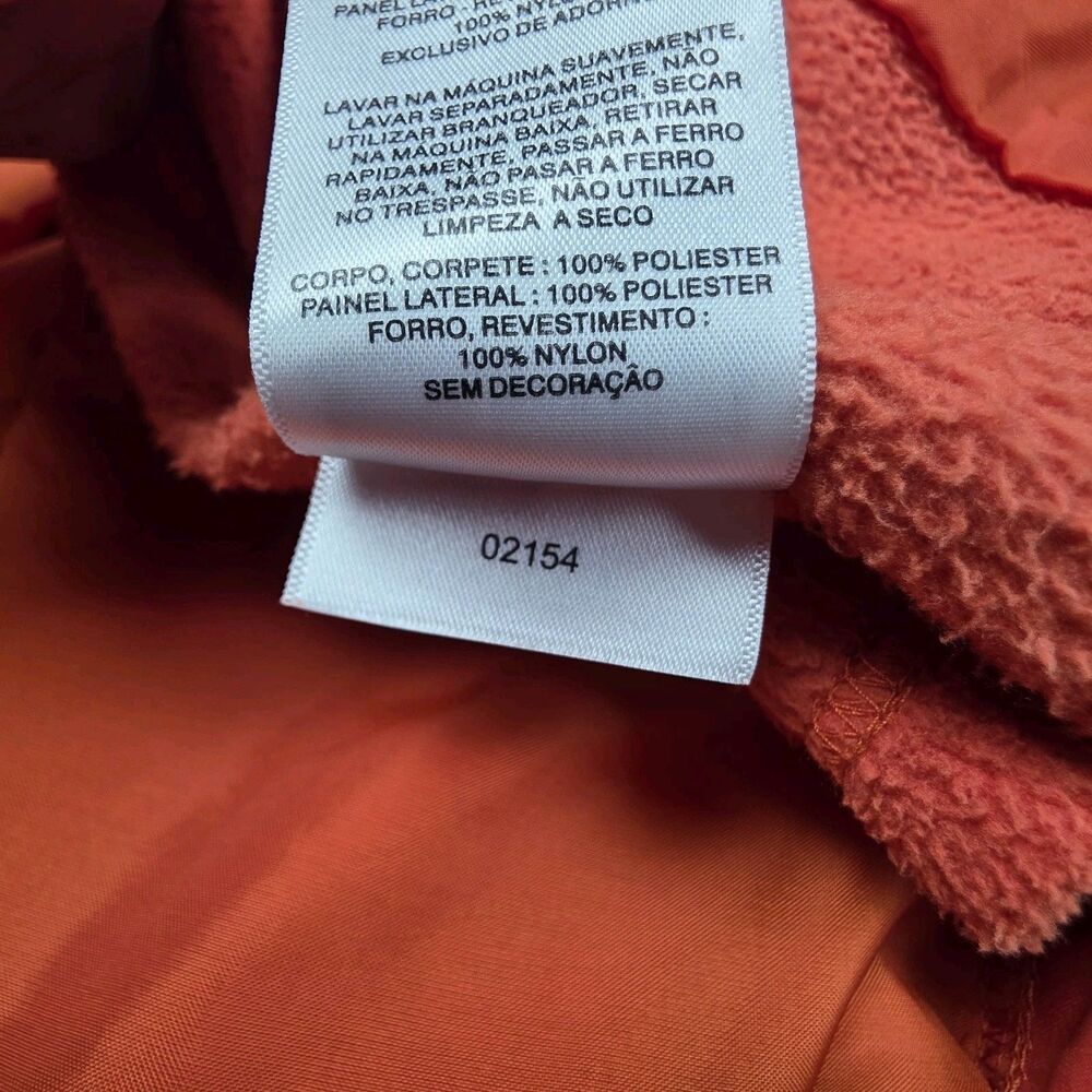 Columbia Women's Fleece Lined Full Zip Vest Mock Neck Orange Size XL - Picture 7 of 10